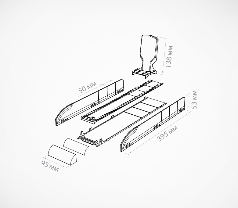 Лоток для выкладки плиточного шоколада